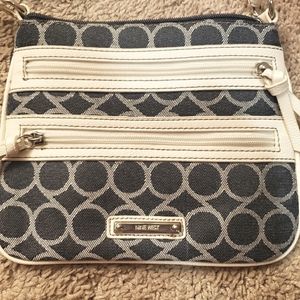 Nine West Blue and White Crossbody